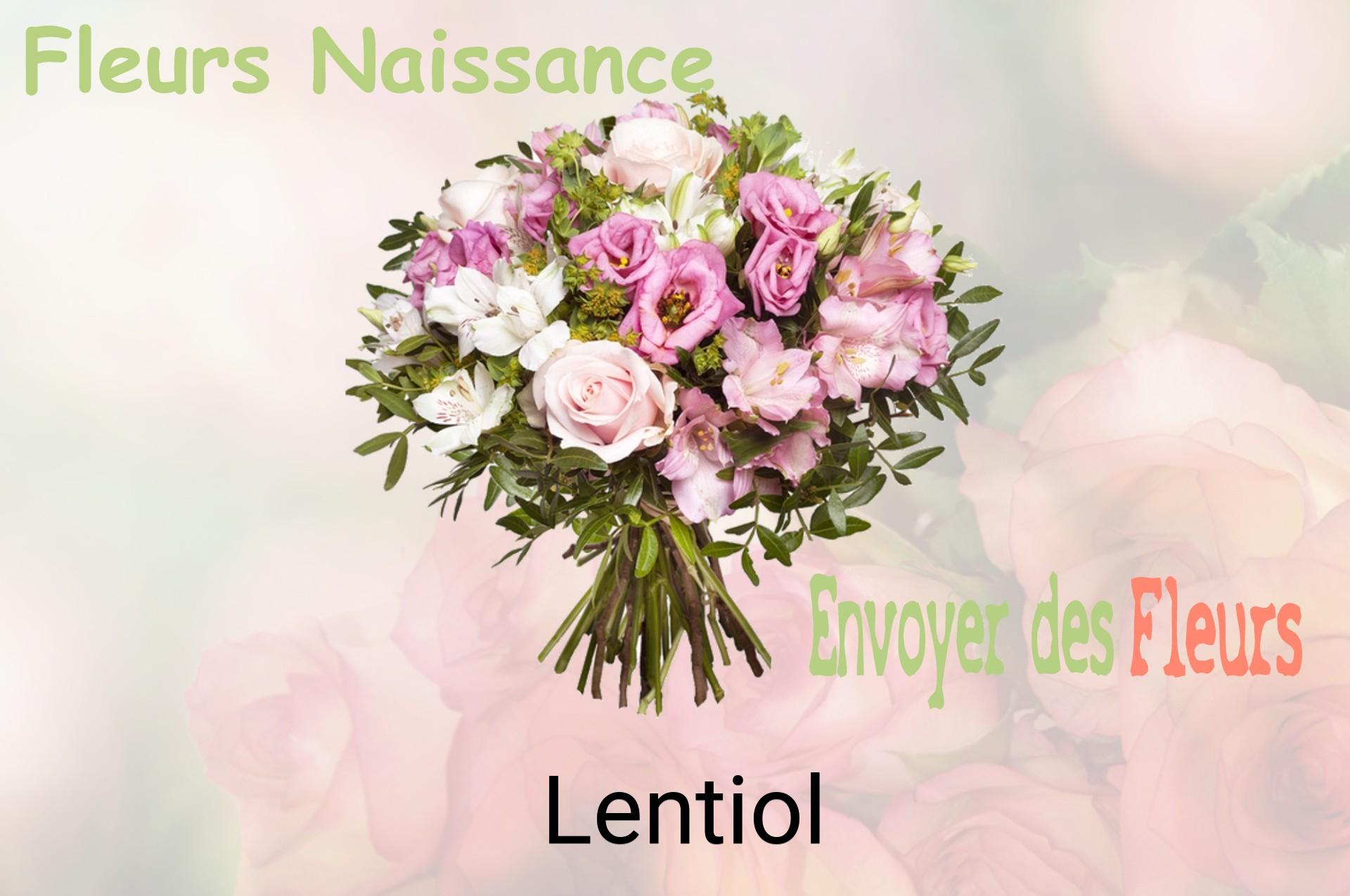 Bouquet de fleurs de naissance livré à Lentiol